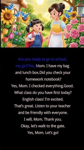 English Conversation Practice for Daily Life #cartoonenglish #babygirl #english #learning #shorts