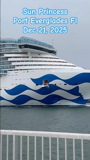 Musical Horns from Sun Princess in Port Everglades! (Love Boat Theme)