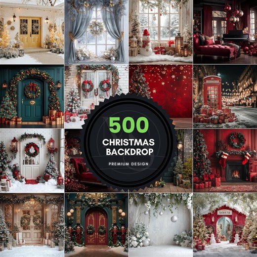 500 Classic Christmas Backdrops: Holiday Photography Backgrounds, Festive Composite - Etsy Australia