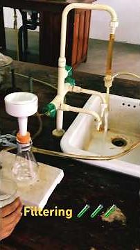 Filtering Using Buchner funnel 🧪