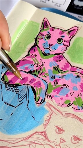 Colour theory cat