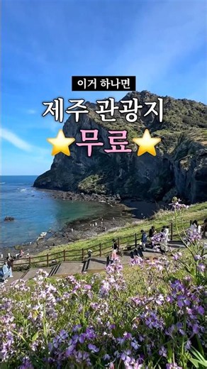 Missing out if you don't know) How to enter Jeju tourist attractions for free♥️