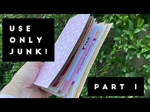 Make a true junk journal from only junk | Beginner friendly tutorial