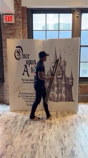 Storybook Baby Shower: How To Install Vinyl On Prop Wall