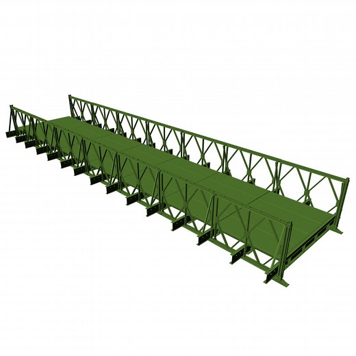 [Hot Item] Compact 200 Single Row Single Layer Temporary Bailey Steel Construction Bridge Components