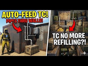 RUST: RAID-PROOF TC! Auto-Feed Tool Cupboard Through Walls (Secret Base Automation)