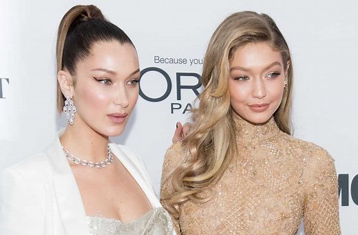 Sisters Gigi and Bella Hadid pose nude together for British Vogue