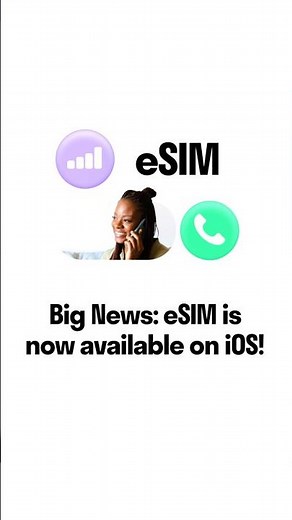 You asked. We delivered. eSIM is officially live on iOS 🎉