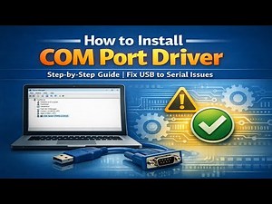 How to Install COM Port Driver | Step-by-Step Guide | Fix USB to Serial Issues