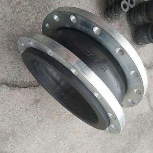 [Hot Item] DN450 18inch Galvanized Ms Floating Flange Rubber Neoprene EPDM Hypalon Expansion Joint