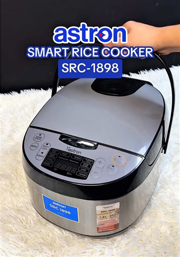 May ulam na pero wala parin sinaing? Grab now this SMART RICE COOKER - SRC1898 🍚 #AlagangAstron #AlagangMaaasahan #AstronAppliances