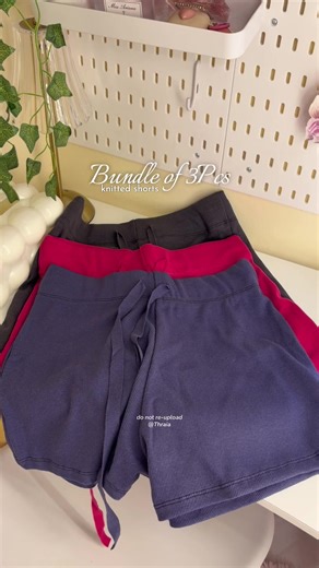 Stylish and Affordable 3pcs Knitted Shorts for Women