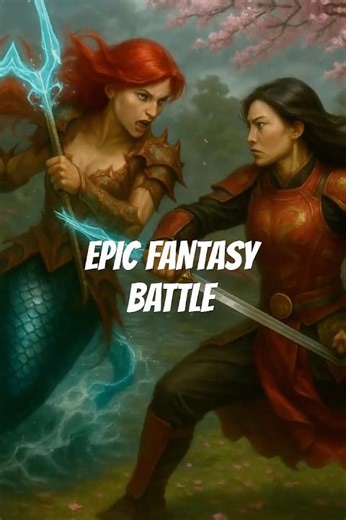 Ariel vs Mulan ⚔️ Fire and Tide | Epic Fantasy Battle #shorts