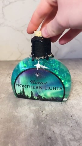 Northern Lights | Color Changing Decorative Potion Bottle | Christmas Magic Potions Decor | Aurora Borealis - Etsy