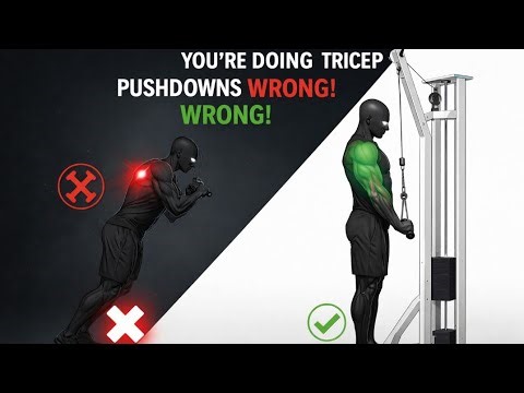 Tricep Pushdown: The RIGHT Way (Most People Do This Wrong)
