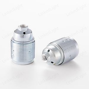 [Hot Item] Blue Zinc E27 Metal Lamp Holder Screw Light Bulb Holder