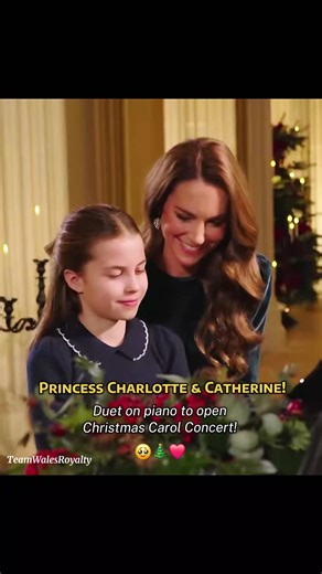 Catherine and Princess Charlotte Duet at Christmas Concert
