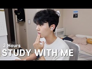 [Korean student Study with me] 서울시립대생 스터디윗미 | 집에서 같이 공부해요! | STUDY ASMR | 백색소음 ASMR | 3 Hours