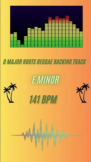 Happy Reggae Backing Track in D Major ! 141 BPM. Optimistic!