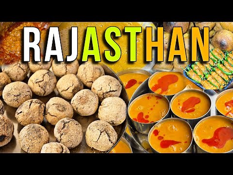 The ROYAL Meal of Rajasthan | DAAL BAATI CHURMA | Special Mirchi Vada | Indian Food