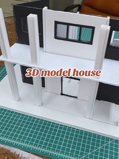 Building My First 3D Model House with Foam Board