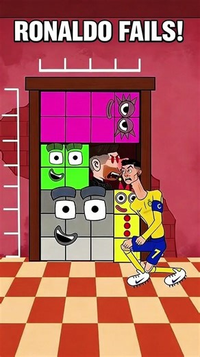 Ronaldo Block Puzzle Challenge ❤️👍 #ronaldo #challenge #animation #shorts