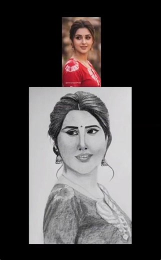 #realistic woman portrait drawing step by Step