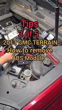 How to remove ABS Module | 2013 GMC TERRAIN