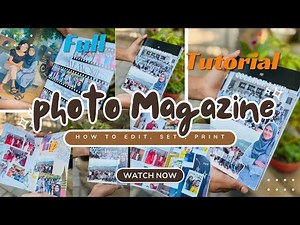 Full photo magazine tutorial | editing making video 🫰🌈 | MALAYALAM | #craft #kerala #tutorial