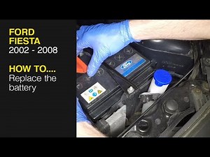 How to replace the battery on the Ford Fiesta.