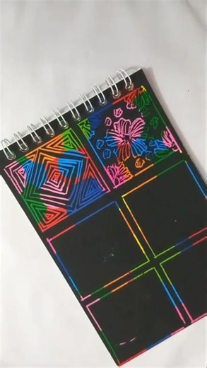colourful scratch art