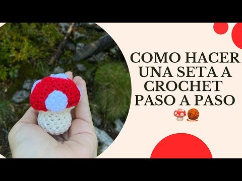 🍄Cómo hacer una seta de ganchillo | Tutorial fácil🧶