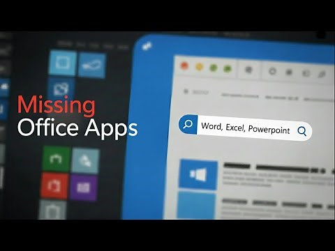 Microsoft Word, Excel or PowerPoint Not Showing in Start Menu or Search