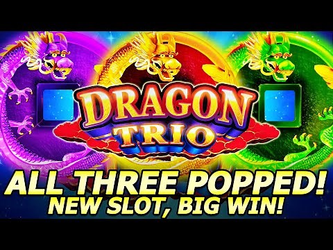 TRIPLE FEATURE Triggered in NEW Dragon Trio Slot! BIG WIN in my First Attempt at Yaamava Casino!