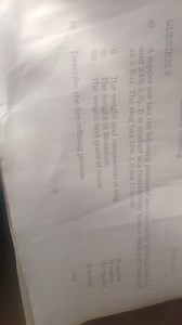 Question 5A copper ore has the following proximate analysis (... | Filo