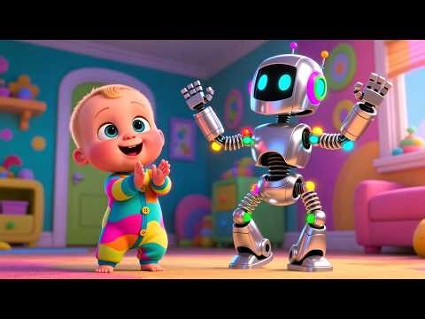 Funny Robot Tricks With Baby 🤖 | Fun Learning & Play for Kids | Toddler Adventure Video