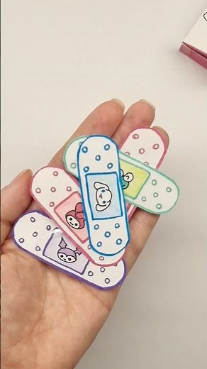 How to make Hello Kitty Band Aid Box / Easy DIY Cute Paper Craft Tutorial #diy #craft #papercraft