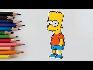 How to Draw Bart Simpson | Easy Cartoon Drawing for Kids and Beginners