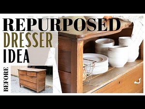 Dresser Makeover ~ Repurposed Furniture ~ Furniture Flip ~ Dresser Transformation