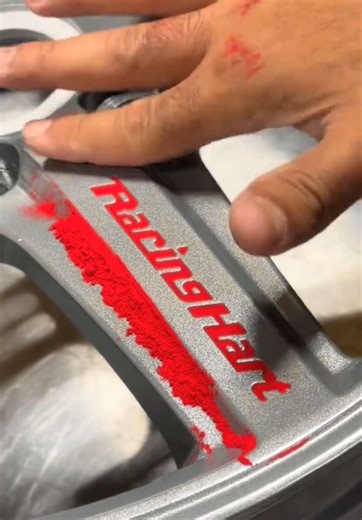 Transform Your Racing Hart Wheels with Red Powder Coating