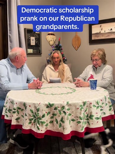 Democratic Scholarship Prank with Grandma