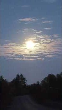 Are these clouds behind the moon? Recorded October 6th, 2025.
