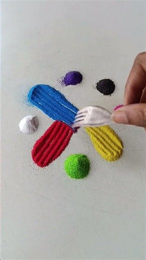 simple Rangoli, satisfying rangoli, Easy rangsatisfying #asmroli, Tricks and tips,ASMR#rangoli