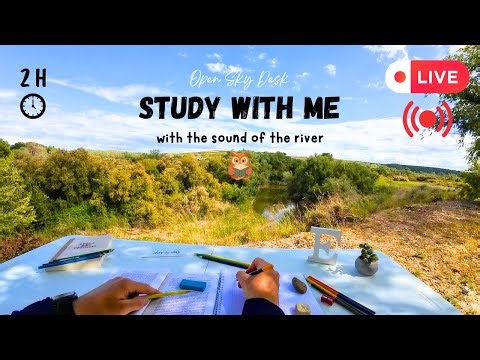 LIVE Study With Me 🌿 | 2 hours Study With Me / POMODORO / Ambient_Sound