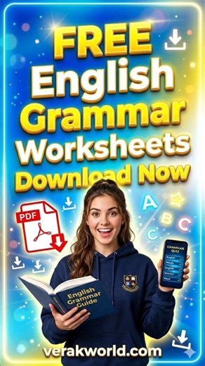 Best English Grammar Worksheets PDF | Free Download for Students #verakworld