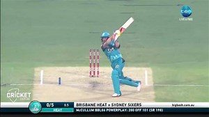 109K views · 123 shares | It wasn't enough to send the Heat through to the final, but Brendon McCullum provided plenty of entertainment once again! | BBL | Facebook