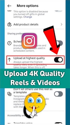 How to upload high quality video on Instagram 😱 #shorts