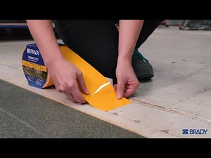 How to Apply and Remove Brady's ToughStripe Floor Marking Tape