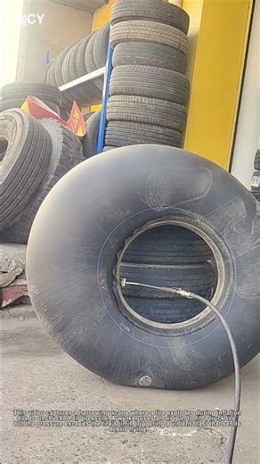"Tire Inflation Gone Wrong 💥｜Shocking Moment Air Gun Causes Explosion!"