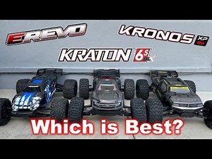 Traxxas E-Revo 2.0, Arrma Kraton, Team Corally Kronos - 6S 1/8 Truggy Shootout - Best Monster Truck?